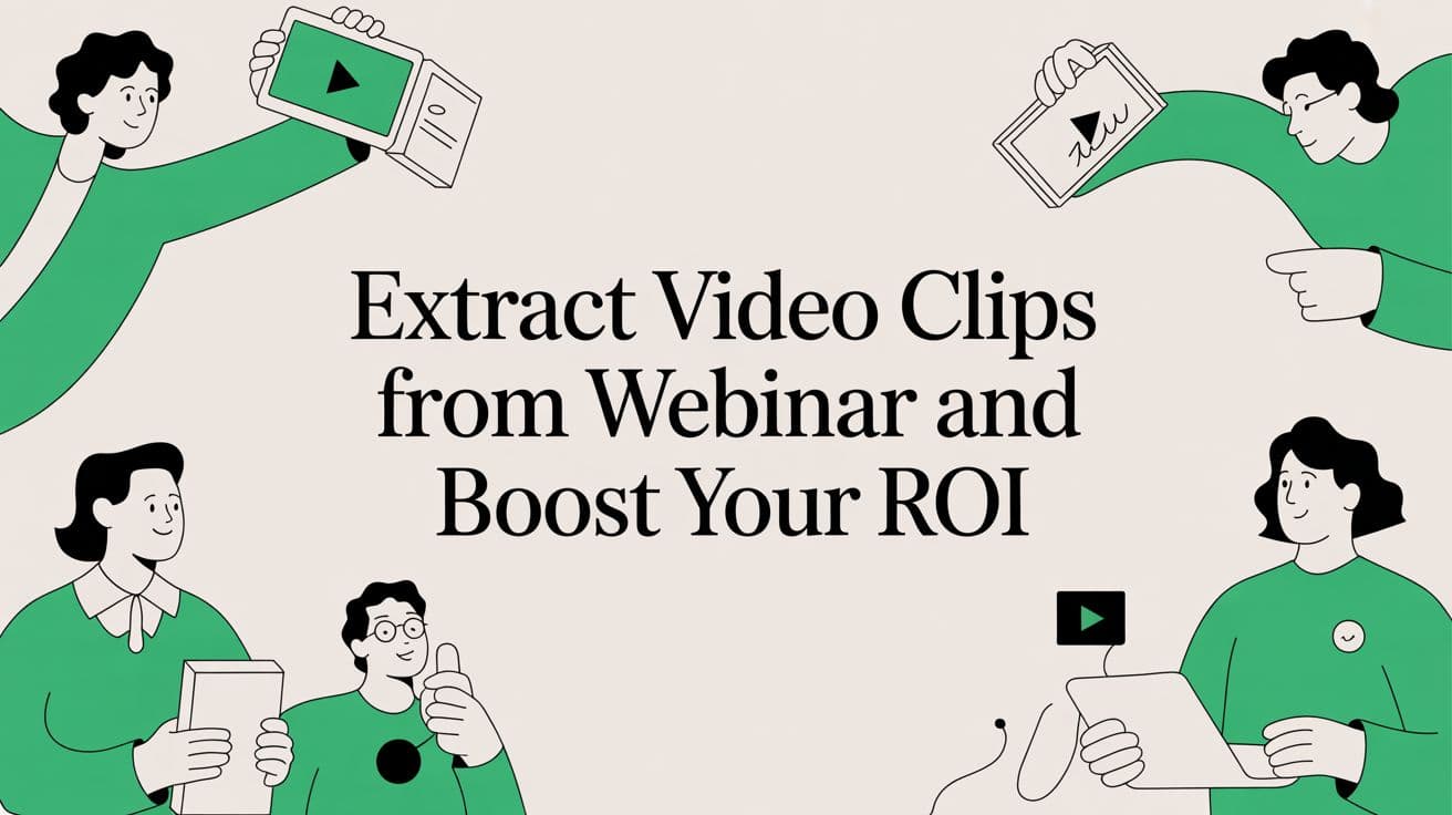 How to Extract Video Clips from a Webinar and Maximise Your ROI