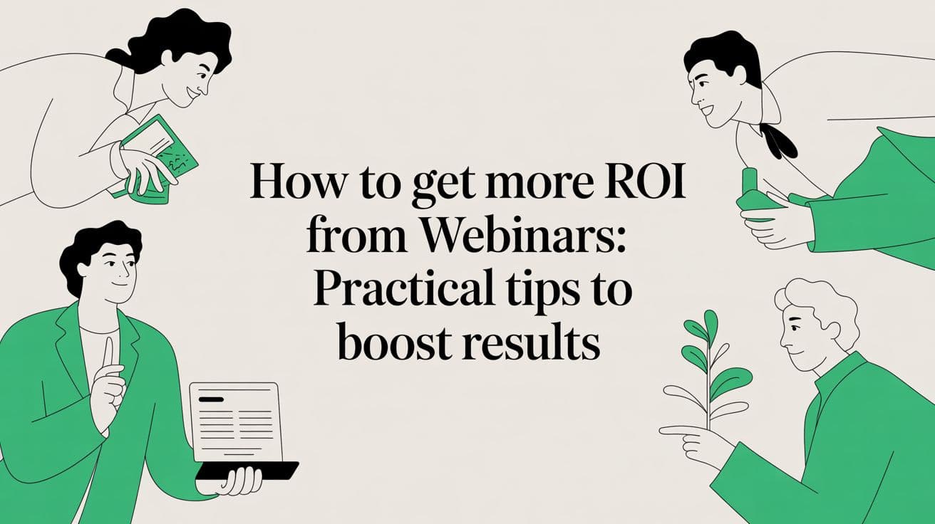 How to Get More ROI From Webinars: The Time-Saving Guide