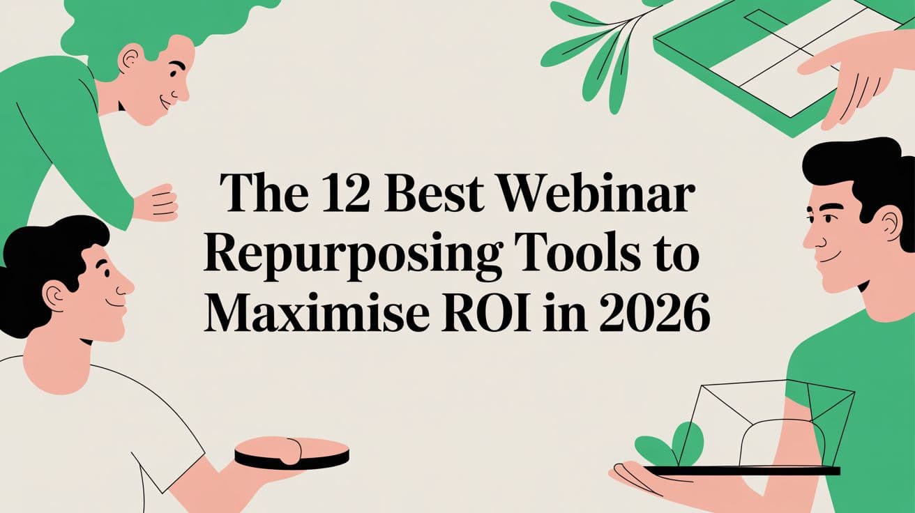 The 12 Best Webinar Repurposing Tools to Maximise ROI in 2026