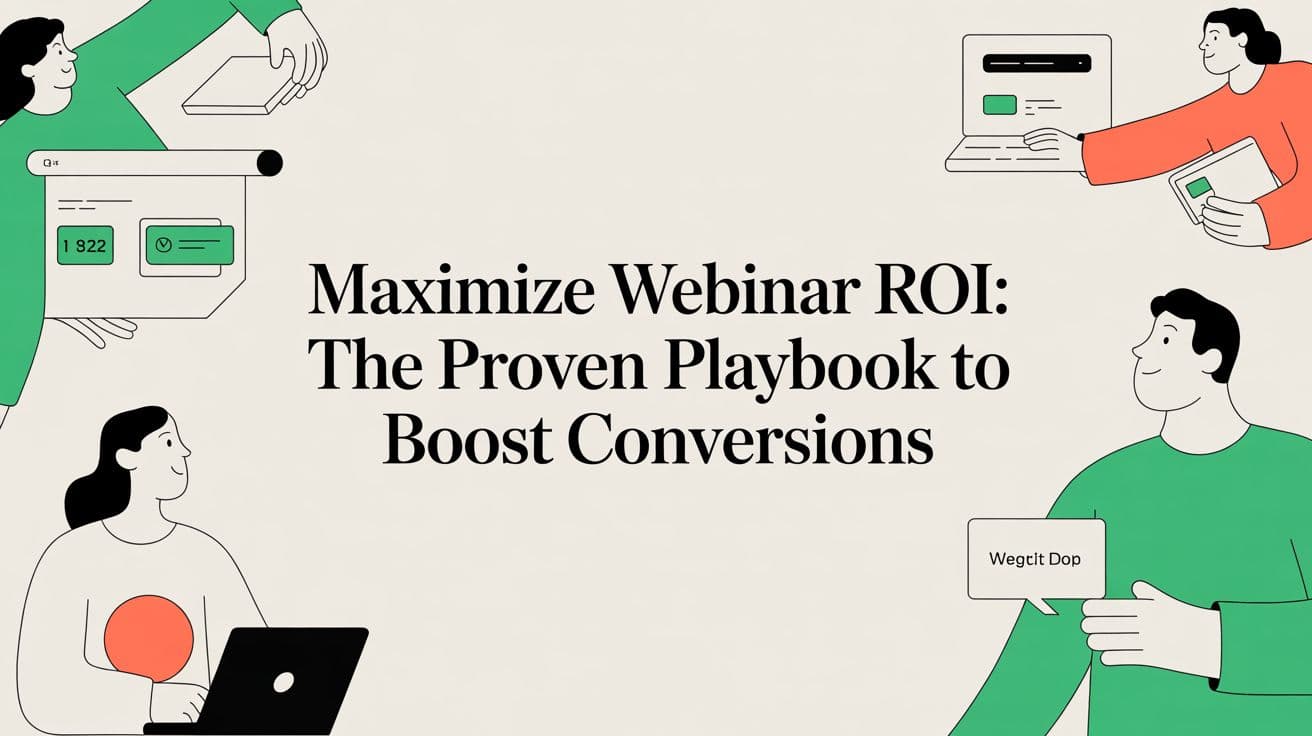 Maximise Webinar ROI: The No-Nonsense Playbook to Turn One Hour into 30 Days of Content