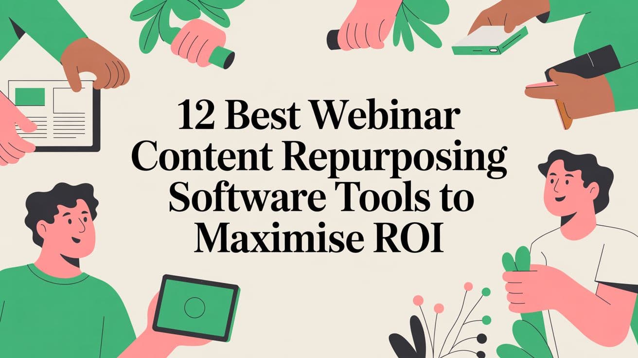 12 Best Webinar Content Repurposing Software Tools to Maximise ROI
