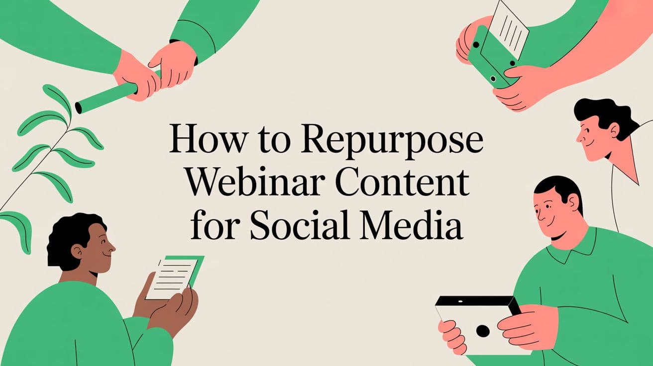How to Repurpose Webinar Content for Social Media: Turn One Hour into a 30-Day Campaign